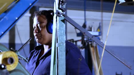 worker working in rope making industry 4k