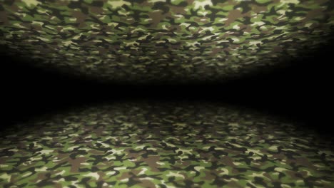 green camouflage pattern background. military uniform concept. abstract line and wave texture. loop animation.