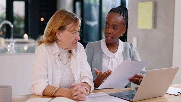Businesswomen in Discussion