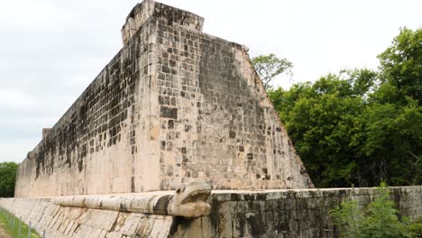 the west wall of the great ball court in chichen itza.
