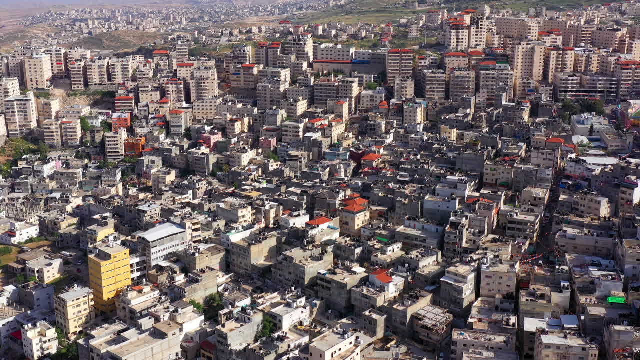 Palestinian Crowded Refugee Camp Anata, Jerusalem, Israel