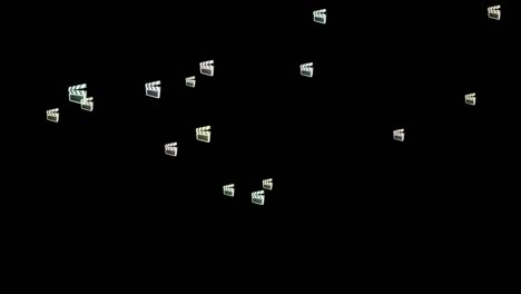 movies and cinema sign with prores codec isolated by the alpha channel (transparent background) use it to enhance any video presentation or animation movie or cinematic clips or film project