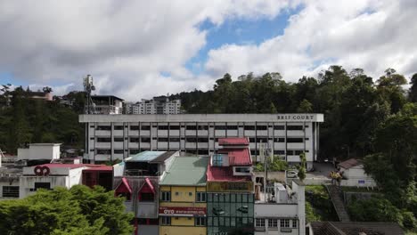 general landscape view of the brinchang district within the cameron highlands area of malaysia