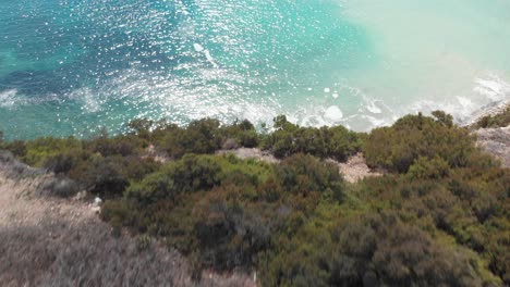 aerial drone video from eastern malta, marsaxlokk area, il-hofra l-kbira bay