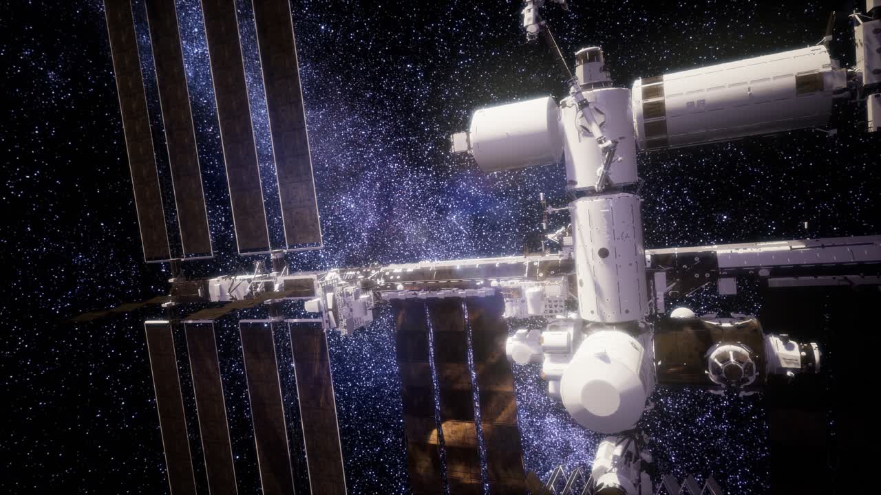 estación espacial internacional en el espacio ultraterrestre