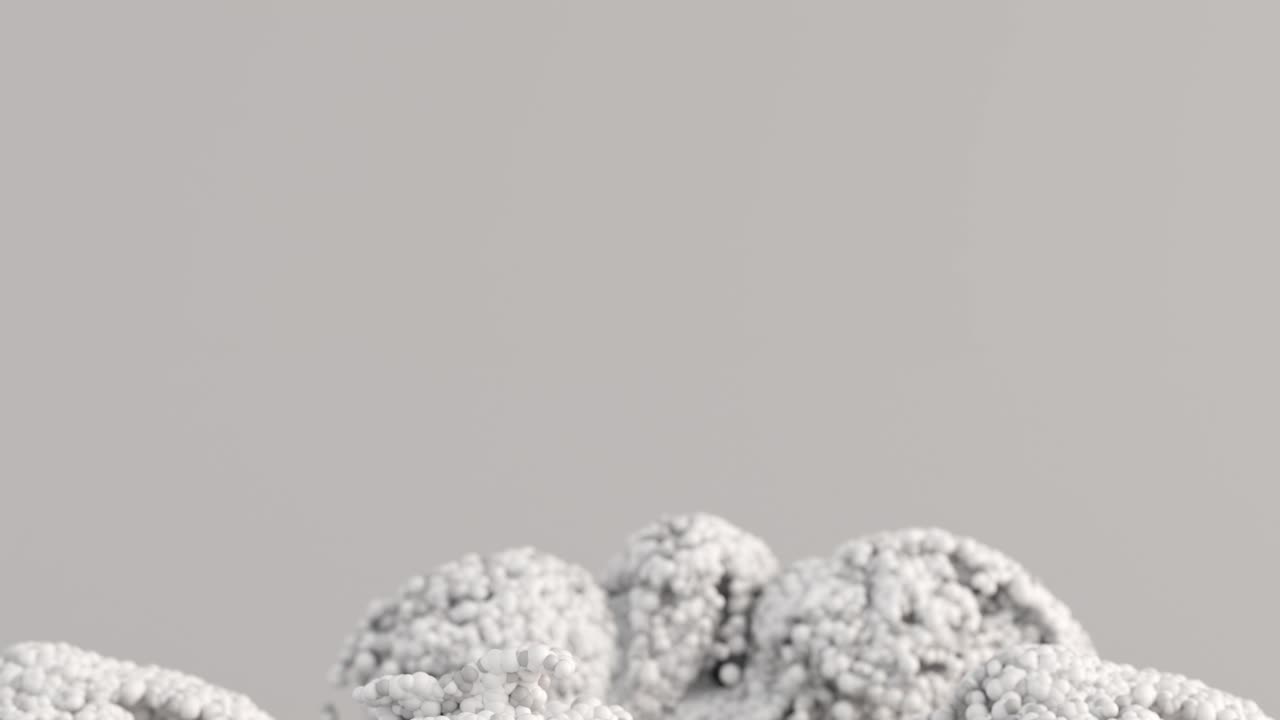 추상적인 3d 구체 클러스터