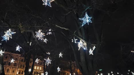 christmas decorations in the city