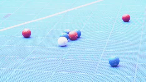 Primer-Plano-Del-Juego-De-Boccia-Paralímpico