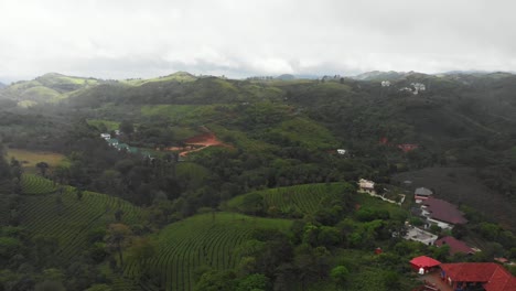 aerial shot of munnar hills. munnar is a town in the western ghats mountain range in india’s kerala state.
