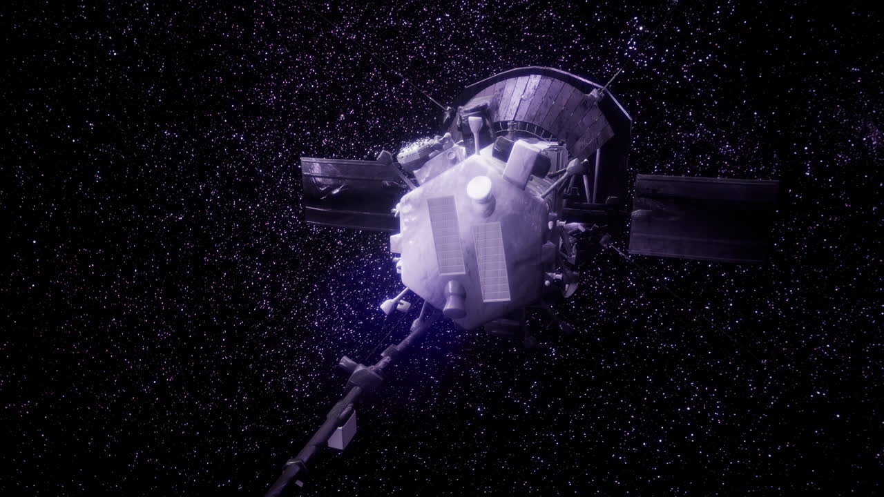 연구를 수행하는 첨단 우주선에 의해 깊은 우주 탐사