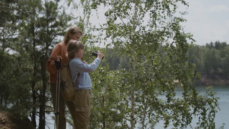 people observing nature