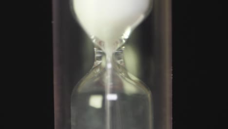 close-up of an hourglass