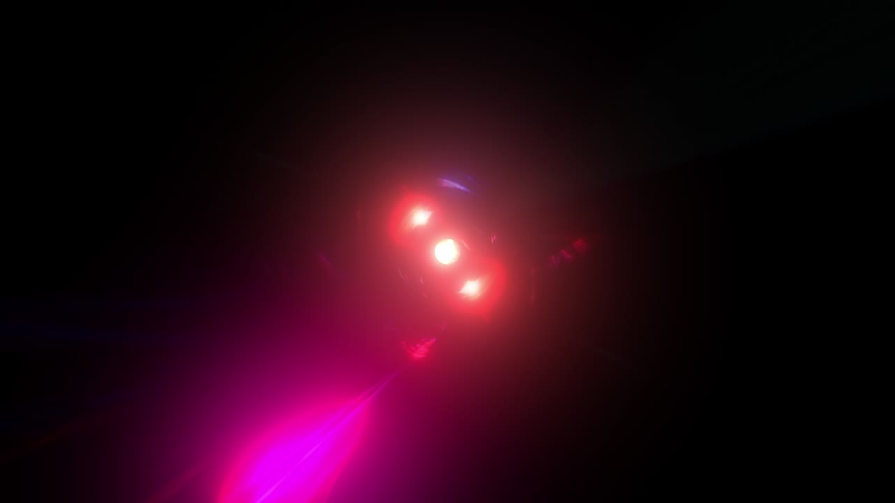 Geometric abstract plasma energy tunnel loop motion background with center flare. 4K 3D seamless looping abstract fractal transformation futuristic tunnel design background concept for technology BG.