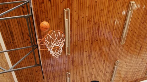 Highschool-Kinder-Spielen-Basketball