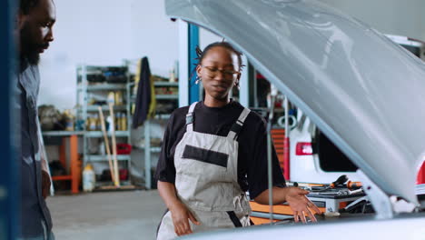 specialist does client car maintenance