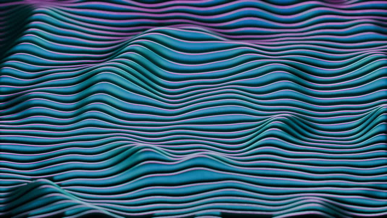 Abstract Colorful Wave Pattern