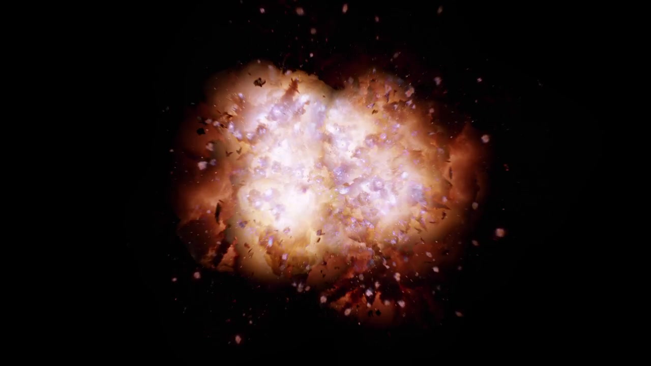 Close Up Realistic 4K Blasts And Explosions + Alpha