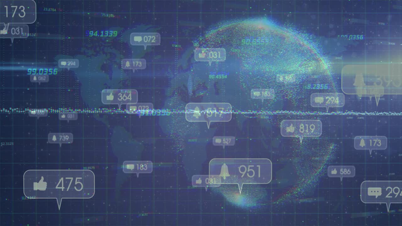 Live feed starting, particle globe spinning, alerts popping, counts rising, tech for designers