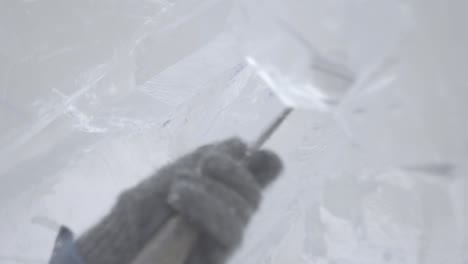 진행 중인 얼음 조각