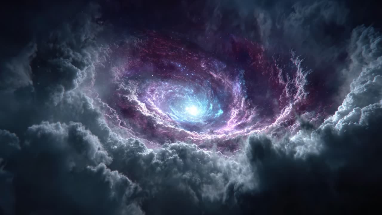 A Majestic Cosmic Swirl: The Embrace of Nebulae and Stars in the Celestial Expanse of the Universe Captured in Stunning Detail