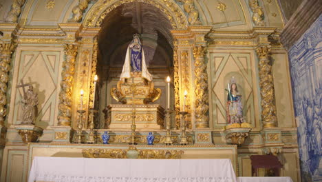 our lady of sorrow shrine in central portugal slow motion wide shot
