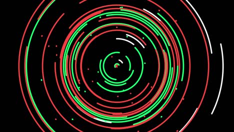líneas radiales circulares abstractas fondo de movimiento 4k