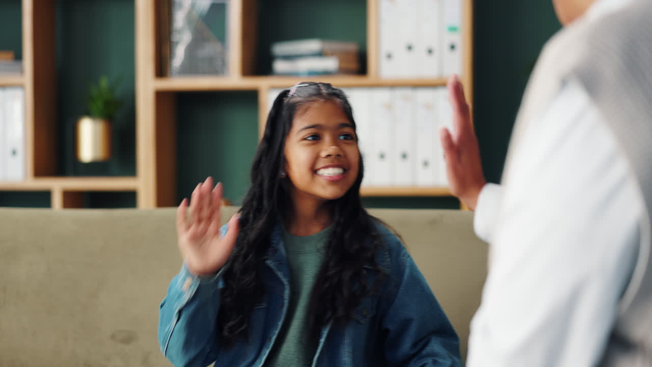 Girl sitting on a couch