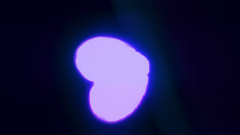 blue energy heart shapes on a dark background