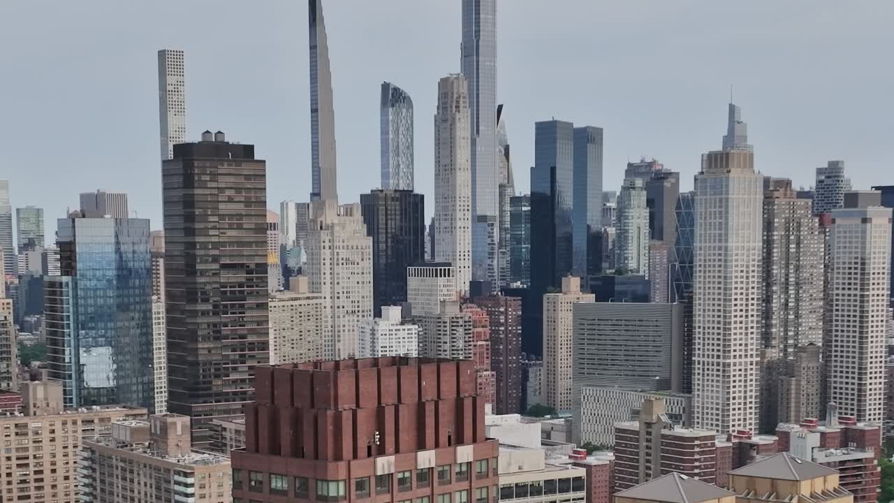 Aerial view of New York's skyline during the day