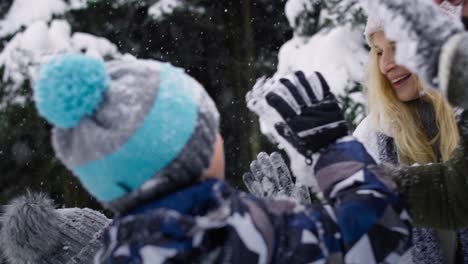 video of family gives themselves high fives for winter fun