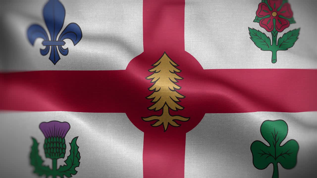 el fondo de la bandera de montreal canada 4k