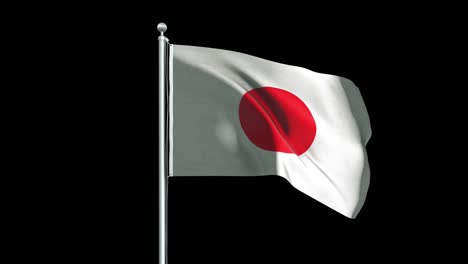 japan flag animation background 4k