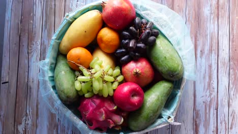 assorted fruits in a basket