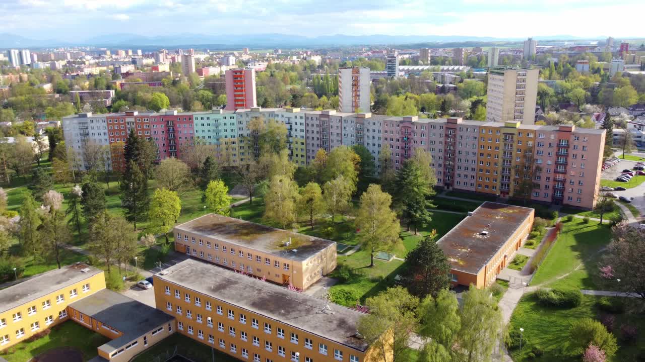 fc baník ostrava - футбольный клуб - ostrava, чешская республика - воздушный снимок с беспилотника