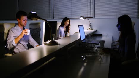 executives working at desk