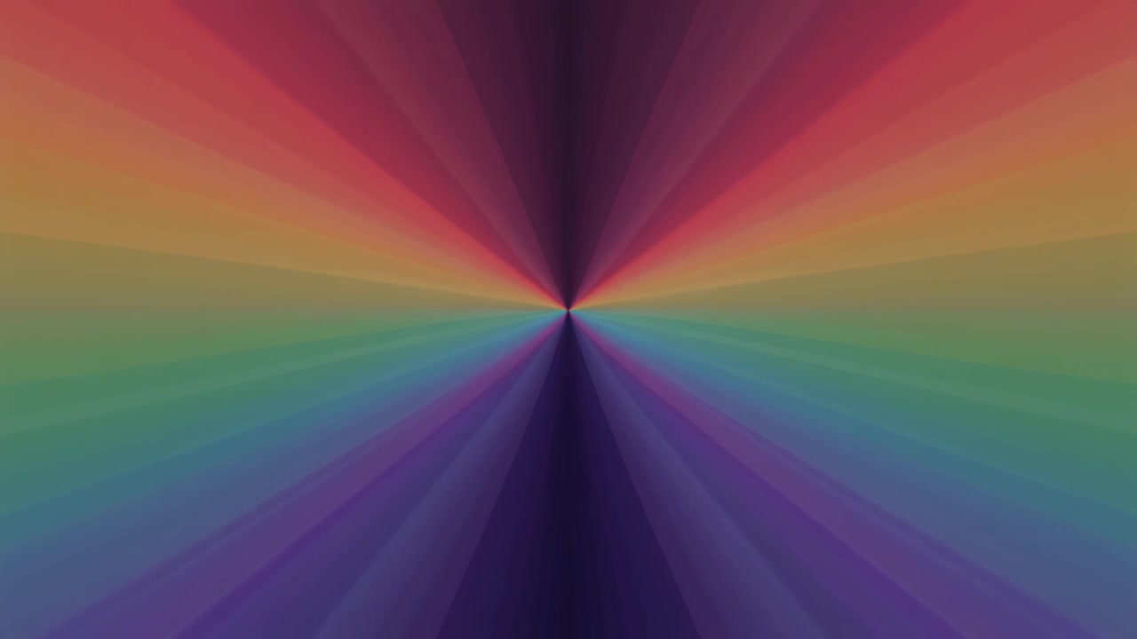 Abstract Rainbow Radial Gradient Background with Rotating Light Rays