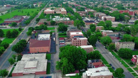 south side chicago aerial in the summer 2023