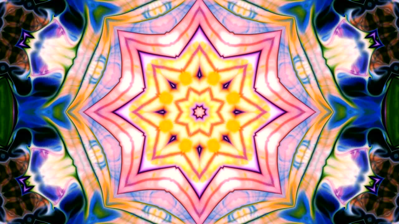 movimiento de fondo de kaleidoscopio abstractamente colorido