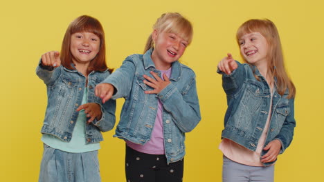 three girls siblings friends laughing out loud after hearing ridiculous anecdote, funny joke