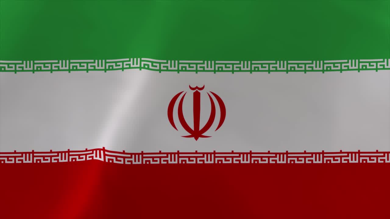 Iran Waving Flag Animation 4K Moving Wallpaper Background