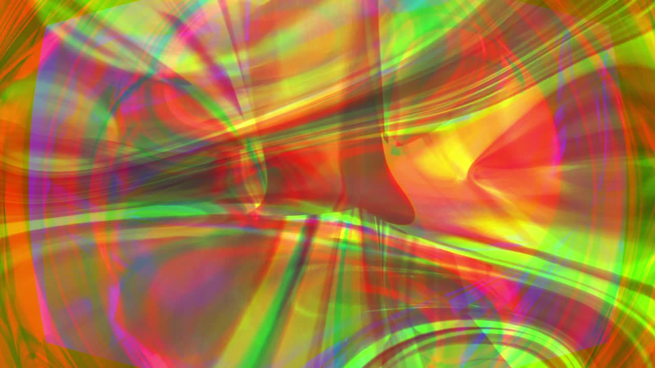 70년대 레트로 사이키델릭 홀로그램 추상적인 배경 루프