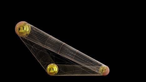 animación en bucle de bolas metálicas, marco de alambre, arte abstracto esfera 3d, plantilla de diseño de movimiento, composición dinámica, extrañamente satisfactoria, formas de círculo brillante, esfera orgánica, renderización 3d