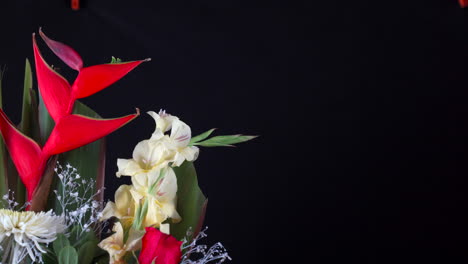 Cemetery-flower-arrangement-slider-panning-detail-shot-hawaiian-flower-paradise-flower