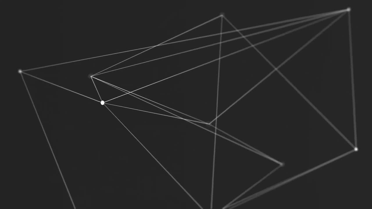 기하학적 선의 디지털로 생성된 비디오