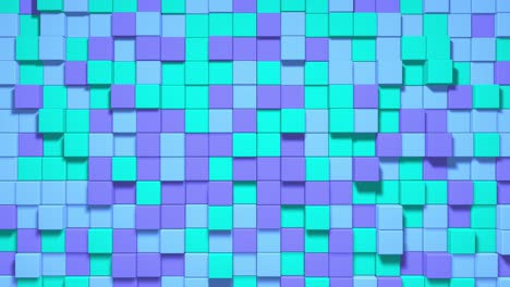 cubic dynamic movement undulate green, blue, vivid, purple. animated background. 4k unique cubic. abstract colorful cubes. seamless loop