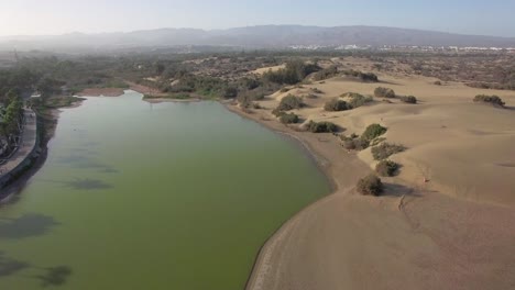 Escena-De-La-Naturaleza-Aérea-De-Gran-Canaria