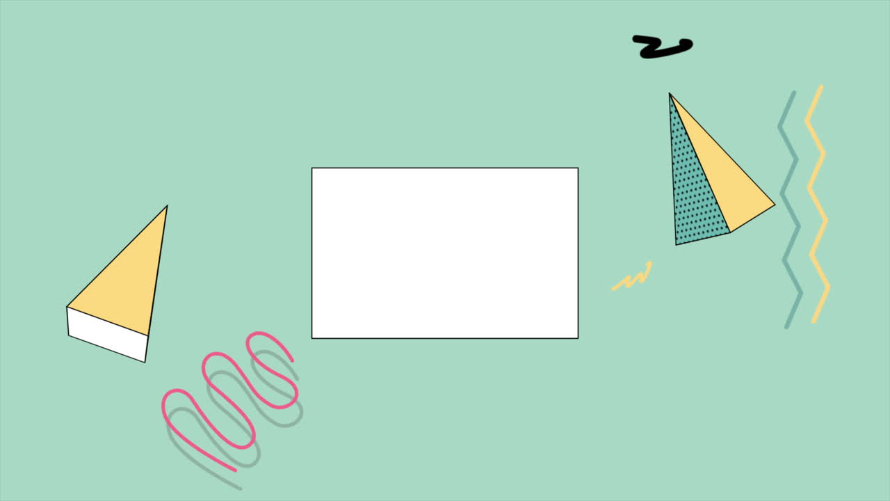 모션 추상적인 기하학적 도형 14