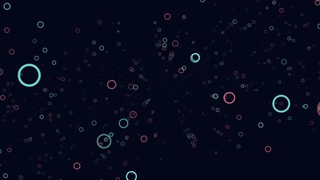 motion green and purple rings in dark galaxy