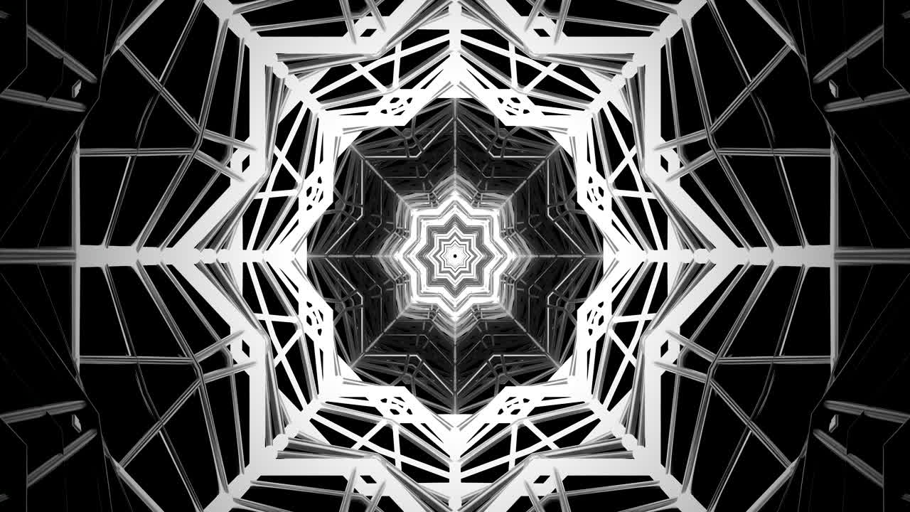 This visually captivating video features a seamless loop of a tunnel design. The intricate patterns create a hypnotic effect, perfect for screensavers or immersive displays