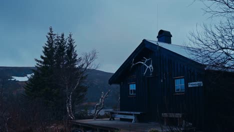 cabin by the lake in åfjord, norway - timelapse